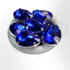 Gemas gota brillosas con base 13mmx18mm x 25 unidades - comprar online