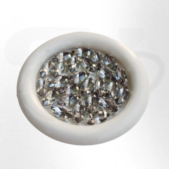 Imagen de Gema navette brillosa con base navette 4mmx8mm x 25 unidades