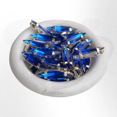 Gema navette brillosa con base navette 4mmx15mm x 25 unidades en internet