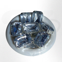 Gema octagonal 10x14mm x 10 unidades