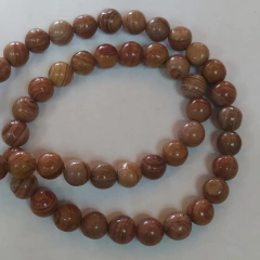 Imagen de Tira de piedra agata bolita 8mm