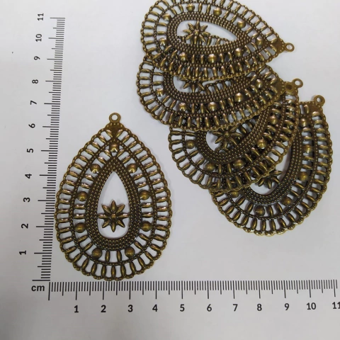 Chapa bronce x 10 unidades