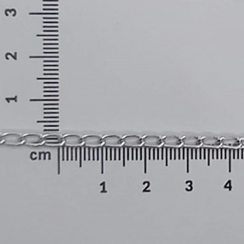 Cadena de aluminio x metro