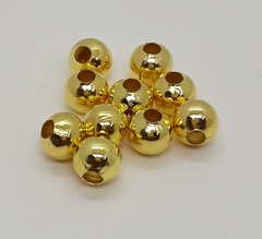 Bolita de metal dorada 6mm x 50grs