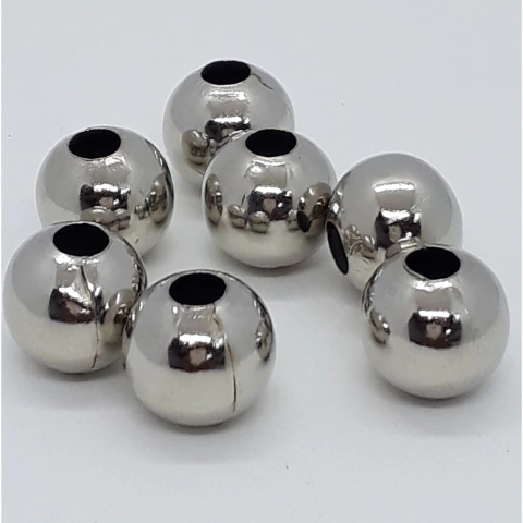 Bolita de metal niquel 8mm x 50grs