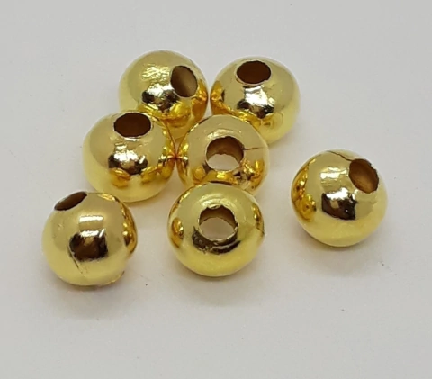 Bolita de metal dorada 8mm x 50grs