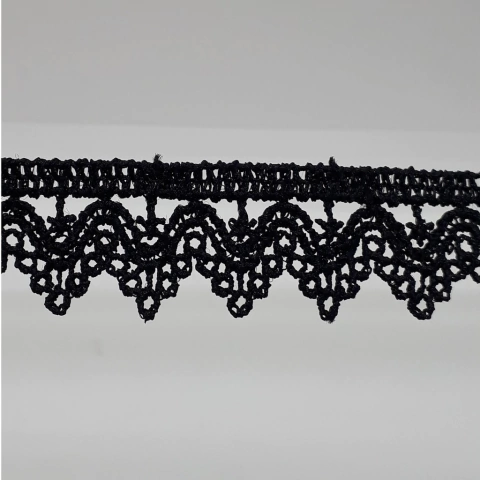 Cinta ancha 16mm negra x 15 yardas