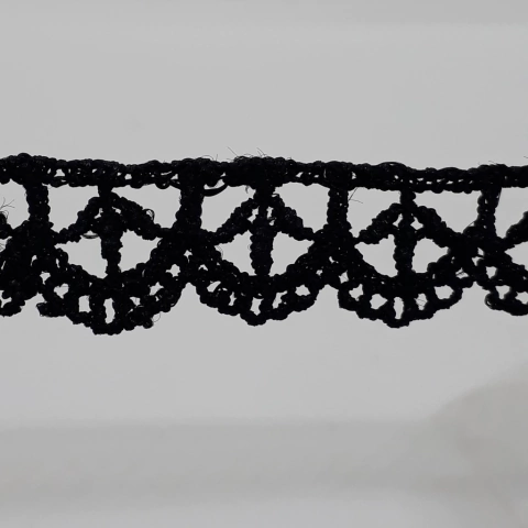 Cinta ancha 15mm negra x 15 yardas