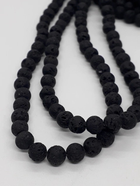 Tira de piedra volcánica negra N6