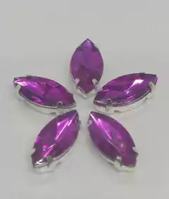 Gema navette brillosa con base navette 4mmx8mm x 25 unidades - comprar online