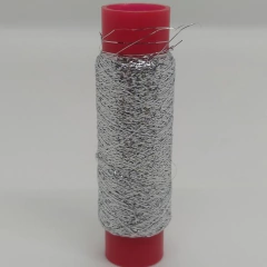 Hilo de lurex bobina de 100 metros plateado
