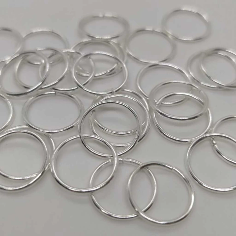 Argollita de unión plata 4mm x 50 grs - comprar online