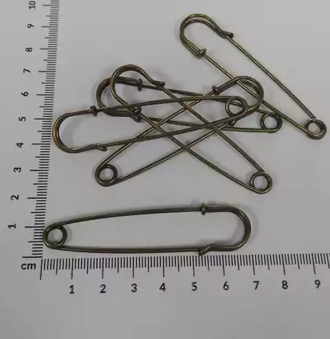 Alfiler de gancho 7 cm x 10 unidades
