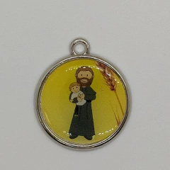 Medalla porfis de fundición dome simple 21mm por unidad - Mundo Vas Min