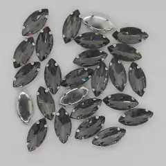 Gema navette brillosa con base navette 4mmx8mm x 25 unidades - tienda online