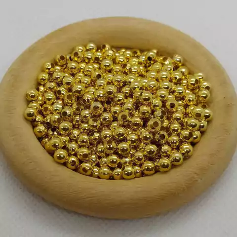 Bolita de metal dorada 4mm x 50grs