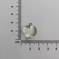 Cuenta de vidrio corazón x 1 unidad en internet