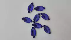 Gema navette brillosa con base navette 4mmx8mm x 25 unidades - tienda online