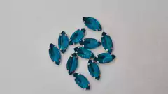 Gema navette brillosa con base navette 4mmx8mm x 25 unidades - Mundo Vas Min