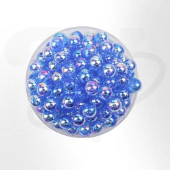 Acrìlicos Bolita Nacaradas Transparente 8mmx20grs