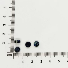 Piedras circulares 6 mm pasantes x 4 unidades - comprar online