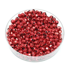 Acrílico facetado metalizado redondo 6 mm x 25grs. - tienda online