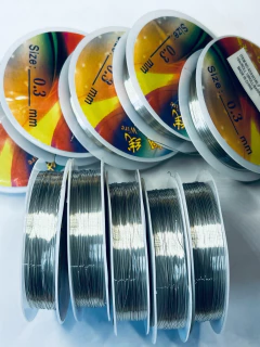 Alambre de cobre 0.3mm rollo 10mts PLATA en internet