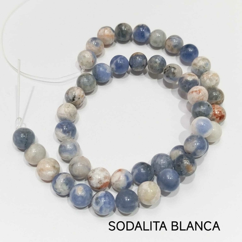 TIRA DE PIEDRA SODALITA BLANCA 6 MM - comprar online