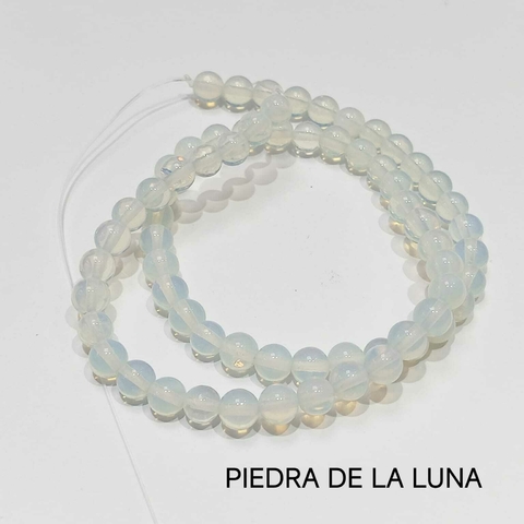 TIRA DE PIEDRA CUARZO LUNAR 6 MM - comprar online