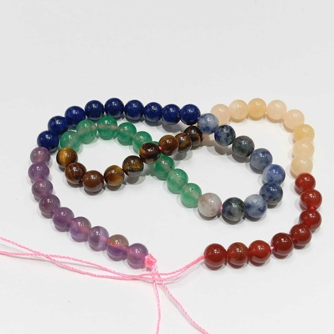 TIRA DE PIEDRA MIX 7 CHACRAS 6 MM - comprar online