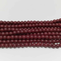 Perla vidrio engomada 6mm