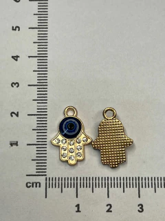 DIJE DE STRASS DORADO x unidad