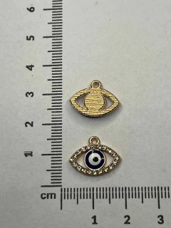 DIJE DE STRASS DORADO x unidad - tienda online