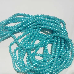 Perla brillosa perlada 4mm x tira - Mundo Vas Min