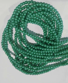 Perla brillosa perlada 4mm x tira - tienda online