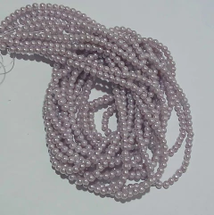 Perla brillosa perlada 4mm x tira - tienda online