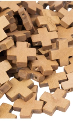 Cruz de Madera 20x20mm x10 unidades - comprar online