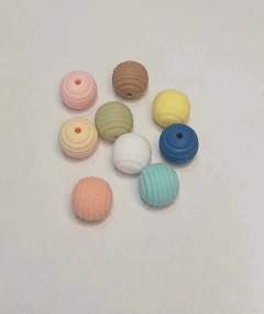 Cuenta de Silicona Rayada - comprar online