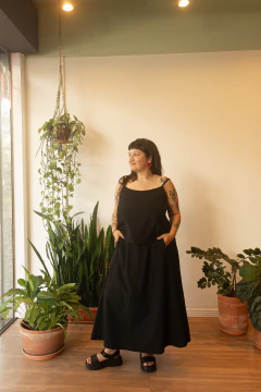 Saia Lívia ✫ Preto algodão - comprar online