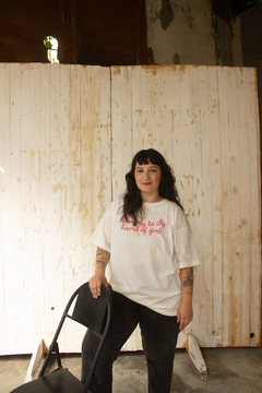 Camiseta oversize Delivery to God DTF na internet