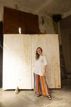 Camiseta oversize Vento no cabelo - comprar online