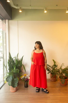 Top Thays ✫ Vermelho algodão - loja online