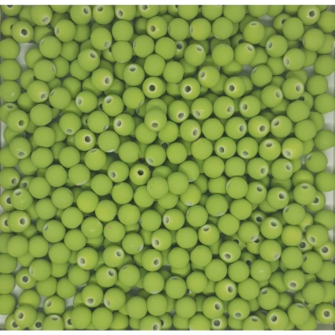 Bola Emborrachada Lisa PVC 8mm Verde Oliva 100Und