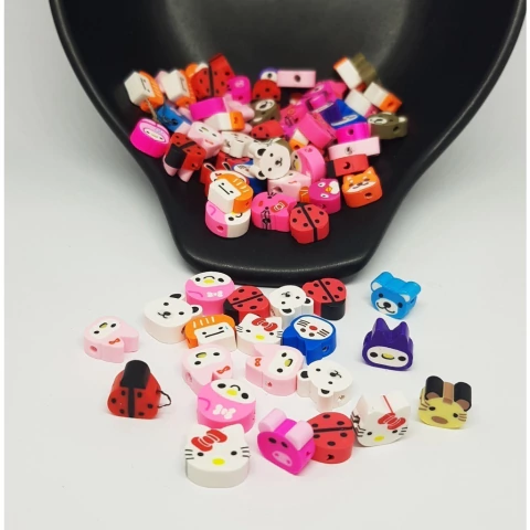 Miçanga Emborrachada Pets 10mm Colorido 40 Und