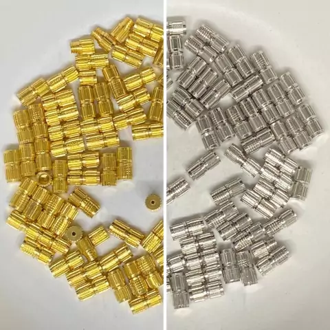 Fecho Rosca Tamanho 7x4mm Furo de 0,8mm Com 10 Unidades