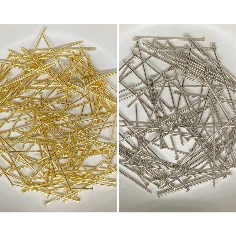 Alfinete Pino Metal Tamanho 30mm Com 20 Gramas - Montagem e Acabamento