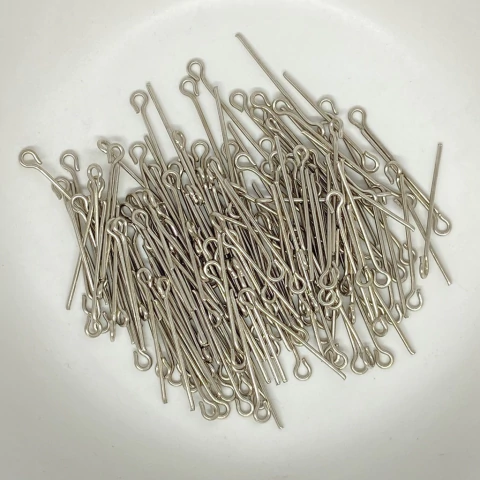 Alfinete Contrapino Metal 20mm Prata 20g