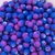 Bola Emborrachada Tie Dye PVC 8mm Azul/Violeta