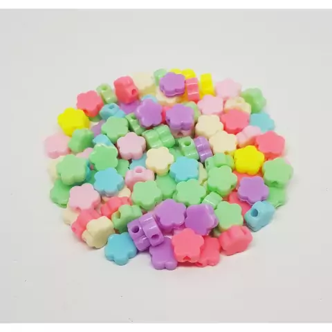 Entremeio Colar e Pulseiras em Acrílico Tamanho 9mm Com 50 Unidades