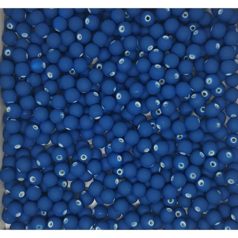 Bola Emborrachada Lisa PVC 8mm Azul Royal 100Und